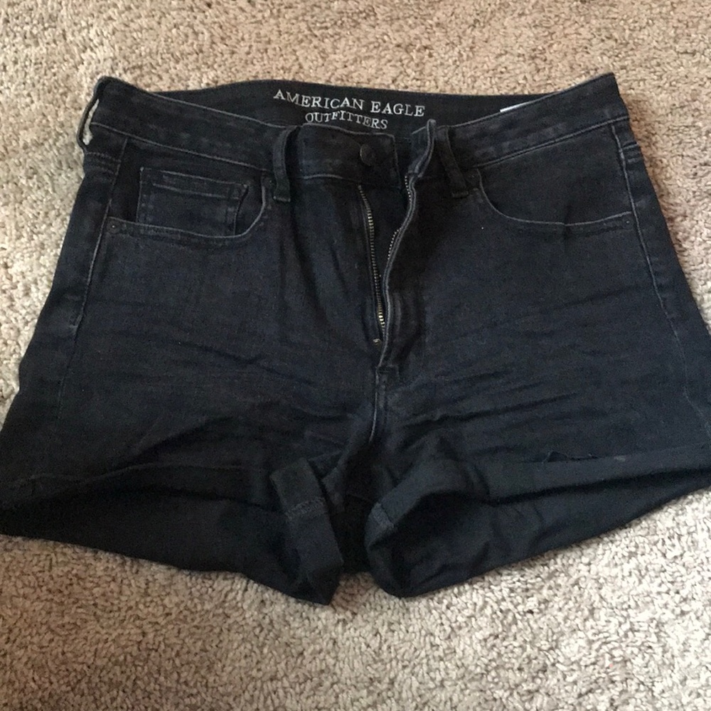 Super hi-rise AE shorts BLACK